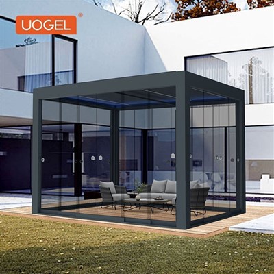 Pergola louvered le scrionaichean