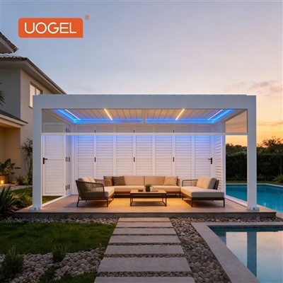 Gazebo fasgadh grèine an Louvre